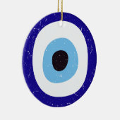 Grieks Kwaad Oog Verdrietig Ontwerp Keramisch Ornament (Rechts)