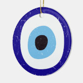 Grieks Kwaad Oog Verdrietig Ontwerp Keramisch Ornament (Links)