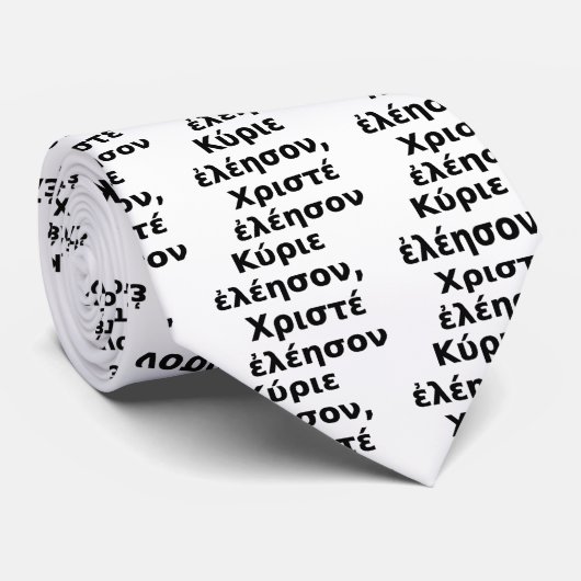 Grieks Kyrie Eleison, Christe Eleison Stropdas (Opgerold)