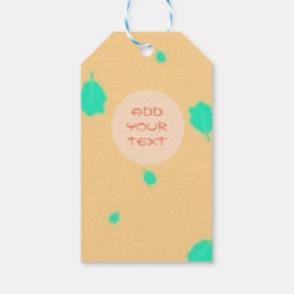 Grieks label floral turquoise gift cadeaulabel