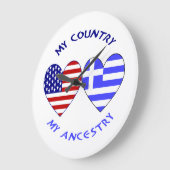 Grieks land van de hartvlag grote klok (Hoek)