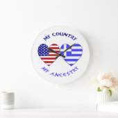 Grieks land van de hartvlag grote klok (Huis)