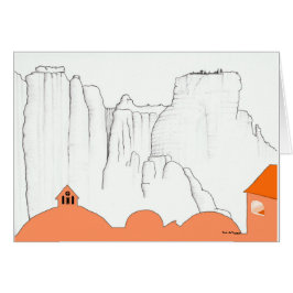 Grieks landschap. Meteora Monastary uit Kalambaka