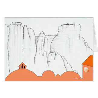 Grieks landschap. Meteora Monastary uit Kalambaka