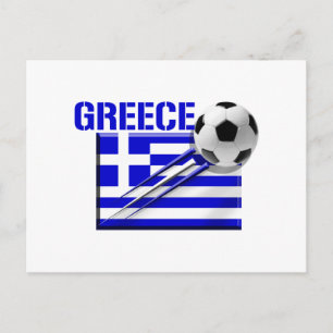 Grieks logo Griekse vlag football geschenken Briefkaart