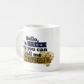 Grieks, maar noem me Geweldige Koffiemok (Voorkant links)