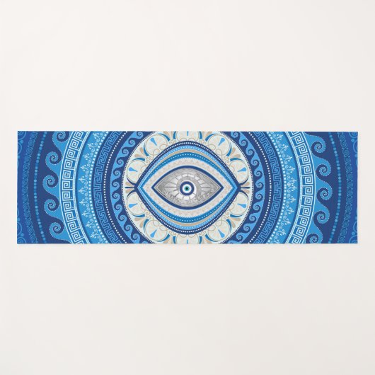 Grieks Mati Mataki - Griekse versiering van de oge Yogamat (Voorkant (horizontaal))
