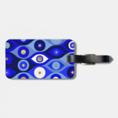 Grieks Mati Mataki - Matiasma Evil Eye blue Bagagelabel (Achterkant horizontaal)