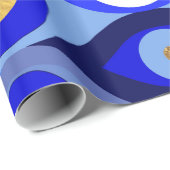 Grieks Mati Mataki - Matiasma Evil Eye blue Cadeaupapier (Rol Hoek)