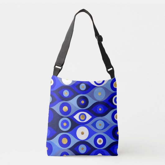Grieks Mati Mataki - Matiasma Evil Eye blue Crossbody Tas (Voorkant)