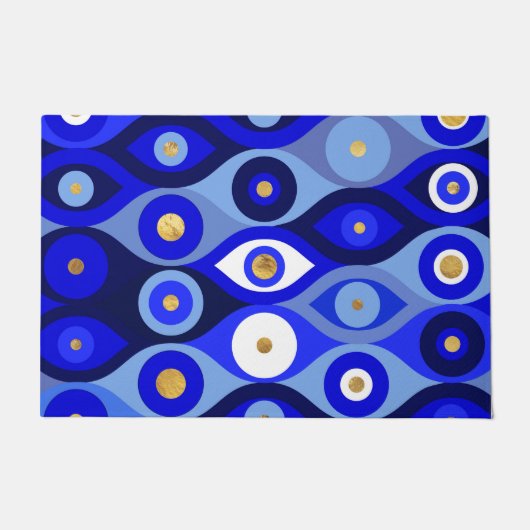 Grieks Mati Mataki - Matiasma Evil Eye blue Deurmat (Voorkant)