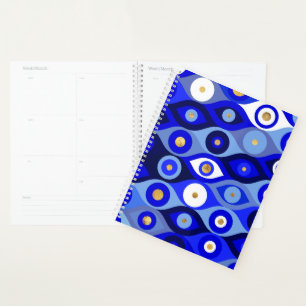 Grieks Mati Mataki - Matiasma Evil Eye blue Planner