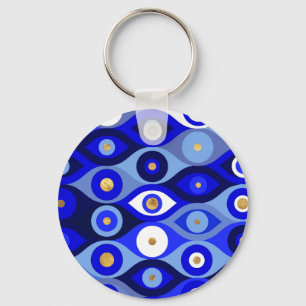 Grieks Mati Mataki - Matiasma Evil Eye blue Sleutelhanger