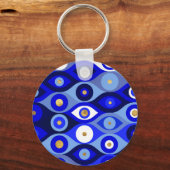 Grieks Mati Mataki - Matiasma Evil Eye blue Sleutelhanger (Voorkant)