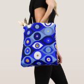 Grieks Mati Mataki - Matiasma Evil Eye blue Tote Bag (Dichtbij)