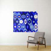 Grieks Mati Mataki - Matiasma Evil Eye blue Wandkleed (In Situ (horizontaal))