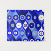 Grieks Mati Mataki - Matiasma Evil Eye blue Wandkleed (Voorkant (horizontaal))