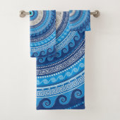 Grieks Mati Mataki - Matiasma Evil Eye ornamed #2 Bad Handdoek (Insitu)