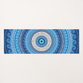 Grieks Mati Mataki - Matiasma Evil Eye ornamed #2 Yogamat (Achterkant (horizontaal))