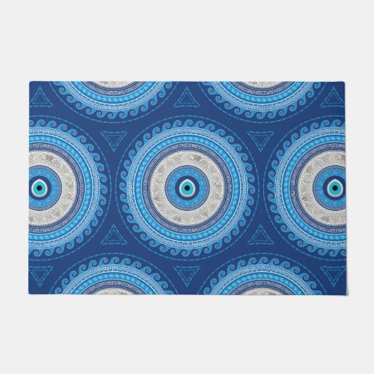 Grieks Mati Mataki - Matiasma Evil Eye ornament Deurmat (Voorkant)