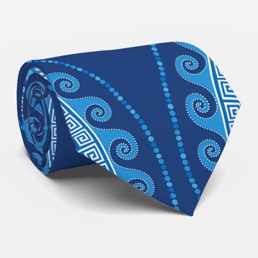 Grieks Mati Mataki - Matiasma Evil Eye ornament Stropdas (Opgerold)