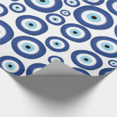 Grieks Mati Mataki - Matiasma Evil Eye Pattern #1 Cadeaupapier (Hoek)