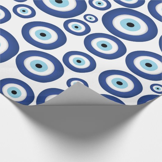 Grieks Mati Mataki - Matiasma Evil Eye Pattern #1 Cadeaupapier (Hoek)