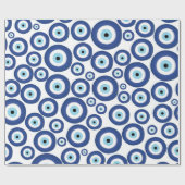 Grieks Mati Mataki - Matiasma Evil Eye Pattern #1 Cadeaupapier (Vlak)