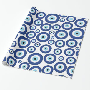 Grieks Mati Mataki - Matiasma Evil Eye Pattern #1 Cadeaupapier