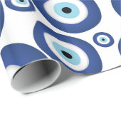 Grieks Mati Mataki - Matiasma Evil Eye Pattern #1 Cadeaupapier (Rol Hoek)