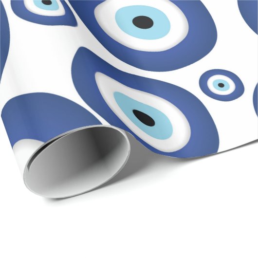 Grieks Mati Mataki - Matiasma Evil Eye Pattern #1 Cadeaupapier (Rol Hoek)