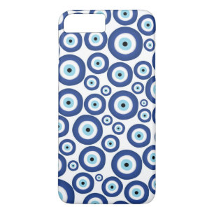 Grieks Mati Mataki - Matiasma Evil Eye Pattern #1 iPhone 8/7 Plus Hoesje