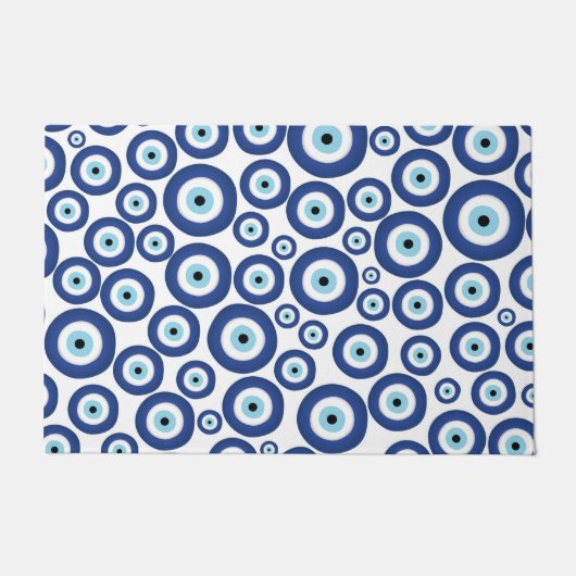 Grieks Mati Mataki - Matiasma Evil Eye Pattern #1 Deurmat (Voorkant)