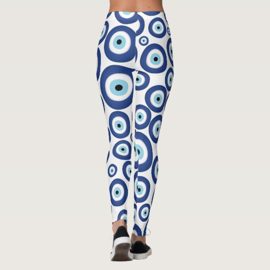 Grieks Mati Mataki - Matiasma Evil Eye Pattern #1 Leggings (Achterkant)