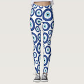 Grieks Mati Mataki - Matiasma Evil Eye Pattern #1 Leggings (Voorkant)
