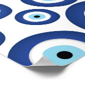 Grieks Mati Mataki - Matiasma Evil Eye Pattern #1 Poster (Hoek)