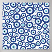 Grieks Mati Mataki - Matiasma Evil Eye Pattern #1 Poster (Voorkant)