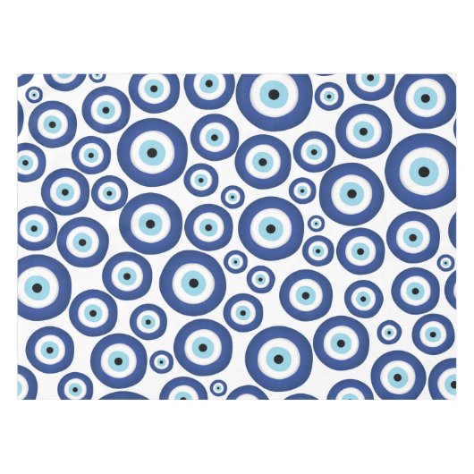 Grieks Mati Mataki - Matiasma Evil Eye Pattern #1 Tafelkleed (Voorkant (Horizontaal))