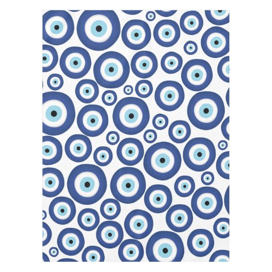 Grieks Mati Mataki - Matiasma Evil Eye Pattern #1 Tafelkleed (Voorkant)