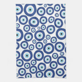 Grieks Mati Mataki - Matiasma Evil Eye Pattern #1 Theedoek (Verticaal)