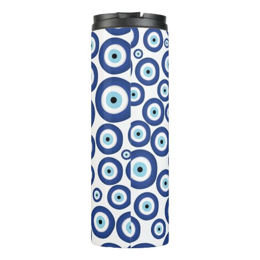 Grieks Mati Mataki - Matiasma Evil Eye Pattern #1 Thermosbeker (Achterkant)