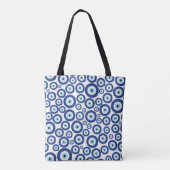 Grieks Mati Mataki - Matiasma Evil Eye Pattern #1 Tote Bag (Achterkant)