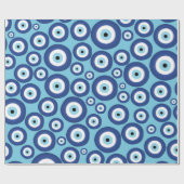 Grieks Mati Mataki - Matiasma Evil Eye Pattern #2 Cadeaupapier (Vlak)