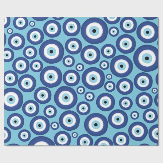 Grieks Mati Mataki - Matiasma Evil Eye Pattern #2 Cadeaupapier (Vlak)