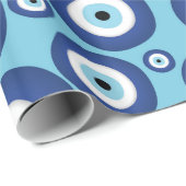 Grieks Mati Mataki - Matiasma Evil Eye Pattern #2 Cadeaupapier (Rol Hoek)