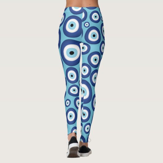 Grieks Mati Mataki - Matiasma Evil Eye Pattern #2 Leggings (Achterkant)