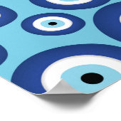 Grieks Mati Mataki - Matiasma Evil Eye Pattern #2 Poster (Hoek)