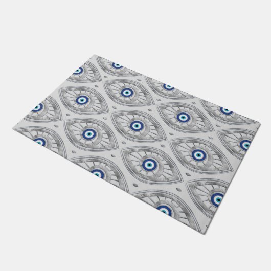 Grieks Mati Mataki - Matiasma Evil Eye Pattern #3 Deurmat (Schuin)