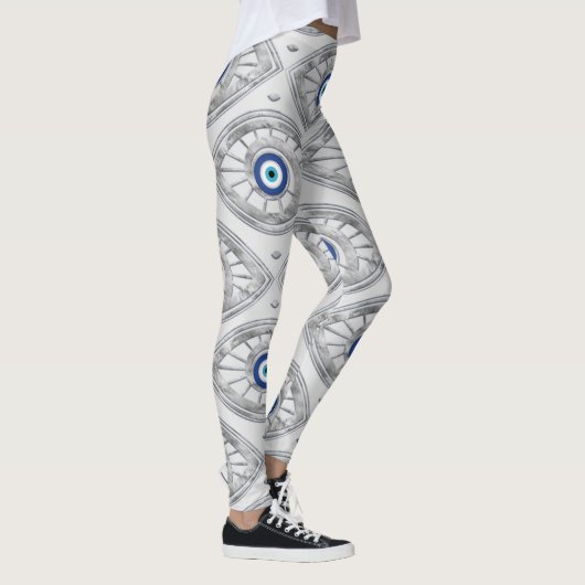Grieks Mati Mataki - Matiasma Evil Eye Pattern #3 Leggings (Rechts)