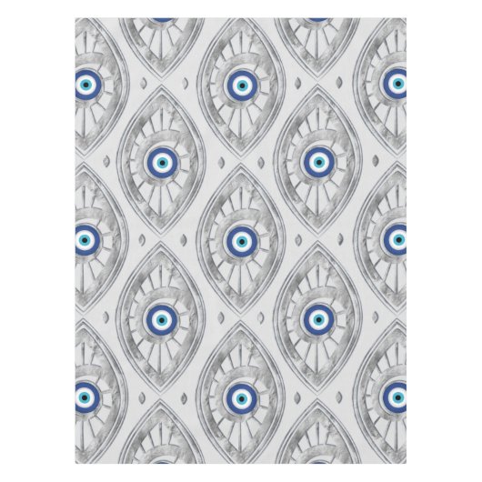 Grieks Mati Mataki - Matiasma Evil Eye Pattern #3 Tafelkleed (Voorkant)